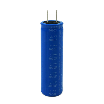 होम सौर ऊर्जा सुपर कैपेसिटर बैटरी 2.7V 3000F पोर्टेबल रेडियल प्रकार