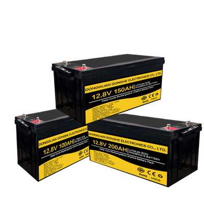 IEC 62619 डीप साइकिल लिथियम आयन बैटरी 12.8V 100Ah सौर प्रणाली के लिए