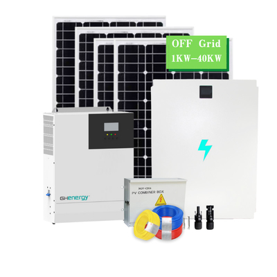 घर के लिए मल्टीसीन हाइब्रिड सोलर सिस्टम अल्ट्रापोर्टेबल 5KW 10KW 20KW