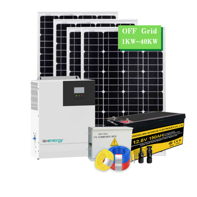 घर के लिए मल्टीसीन हाइब्रिड सोलर सिस्टम अल्ट्रापोर्टेबल 5KW 10KW 20KW