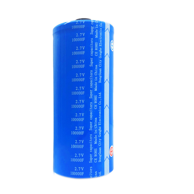 ऊर्जा भंडारण के लिए 100000F 2.7V फैराड सुपरकेपसिटर सेल 60x138 मिमी