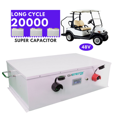 गोल्फ कार्ट सुपरकैपेसिटर बैटरी 48v 2100wh ग्राफीन सुपर कैपेसिटर बैटरी