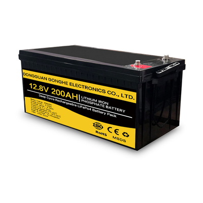 पनरोक डीप साइकिल लिथियम आयन बैटरी सेल रिचार्जेबल 12.8v 100ah