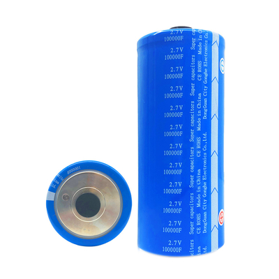 होम एनर्जी सिस्टम के लिए डबल इलेक्ट्रिक लेयर फैराड कैपेसिटर बैटरी 2.7V 100000F