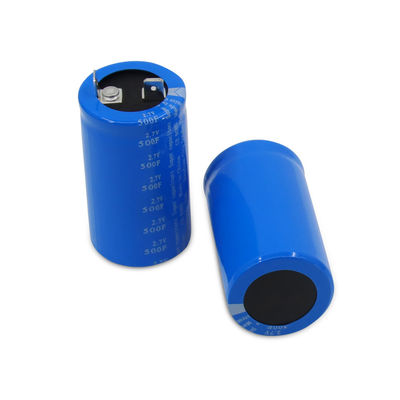 सुपर कैपेसिटर लग 2.7 वोल्ट 500 फैराड बैटरी को छेद के माध्यम से बदलें