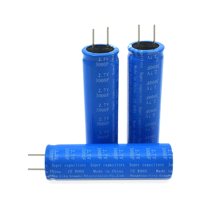 EV पोर्टेबल सुपर कैपेसिटर बैटरी 3000F 2.7V 18x65Mm बहुउद्देशीय