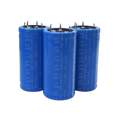 IP30 हाई पावर सुपर कैपेसिटर बैटरी 2.7V 470F 35x62Mm 0.45Wh